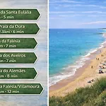 Willa Heated Pool 6 Bedroom Private In Center Of Olhos De Agua Albufeira